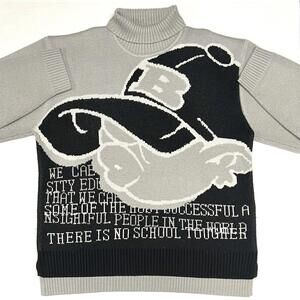 VTG Hip Hop Turtleneck Sweater Streetwear Lil Bolo School of Hard Knocks XXL 2XL